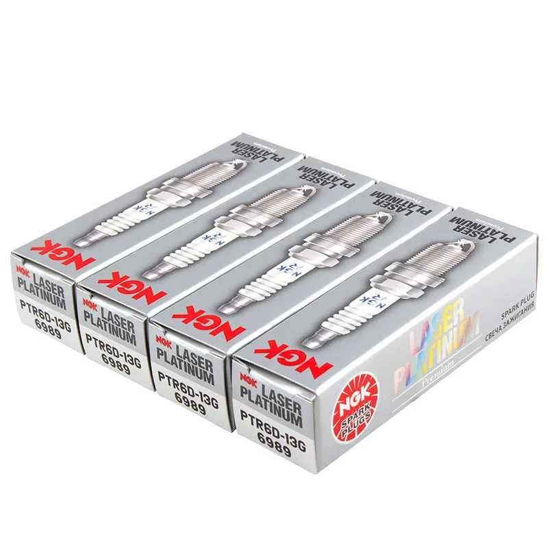 4 шт. NGK Platinum свечи зажигания PTR6D-13G 6989 для VOLVO S40 S80 V50 V70 C30 2004-2012 FORD FOCUS GALAXY MONDEO TRANSIT