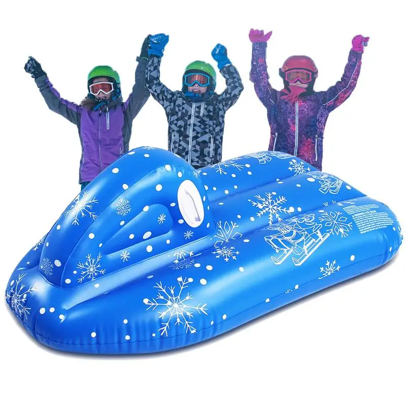 

Portable Kids Inflatable Sled Winter Skiing Supplies Novelty Outdoor Snow Toys Adults Snow Sled Children Birthday Gifts 2023