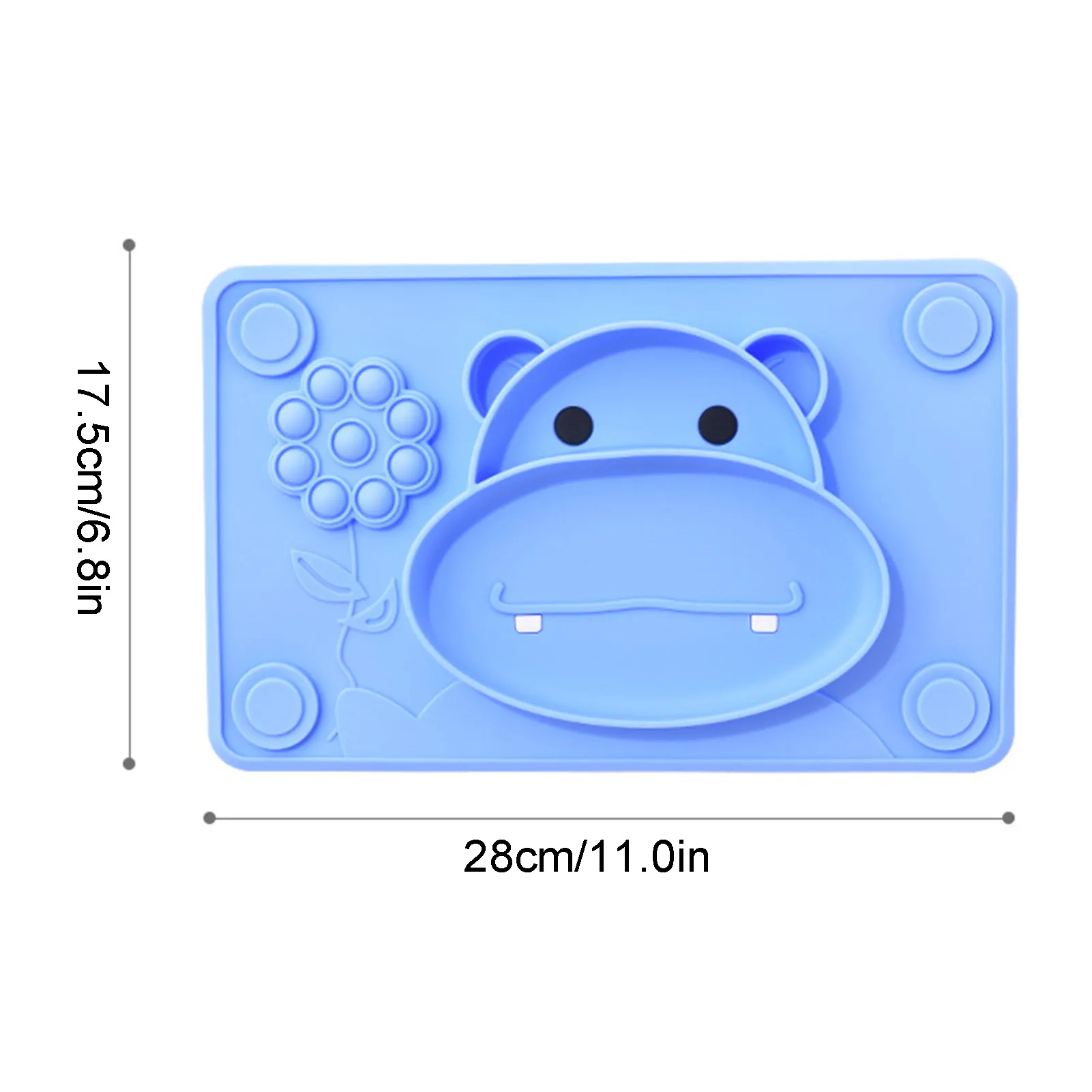 Присоски для малышей и разноцветные разделенные обеденные тарелки силиконовые