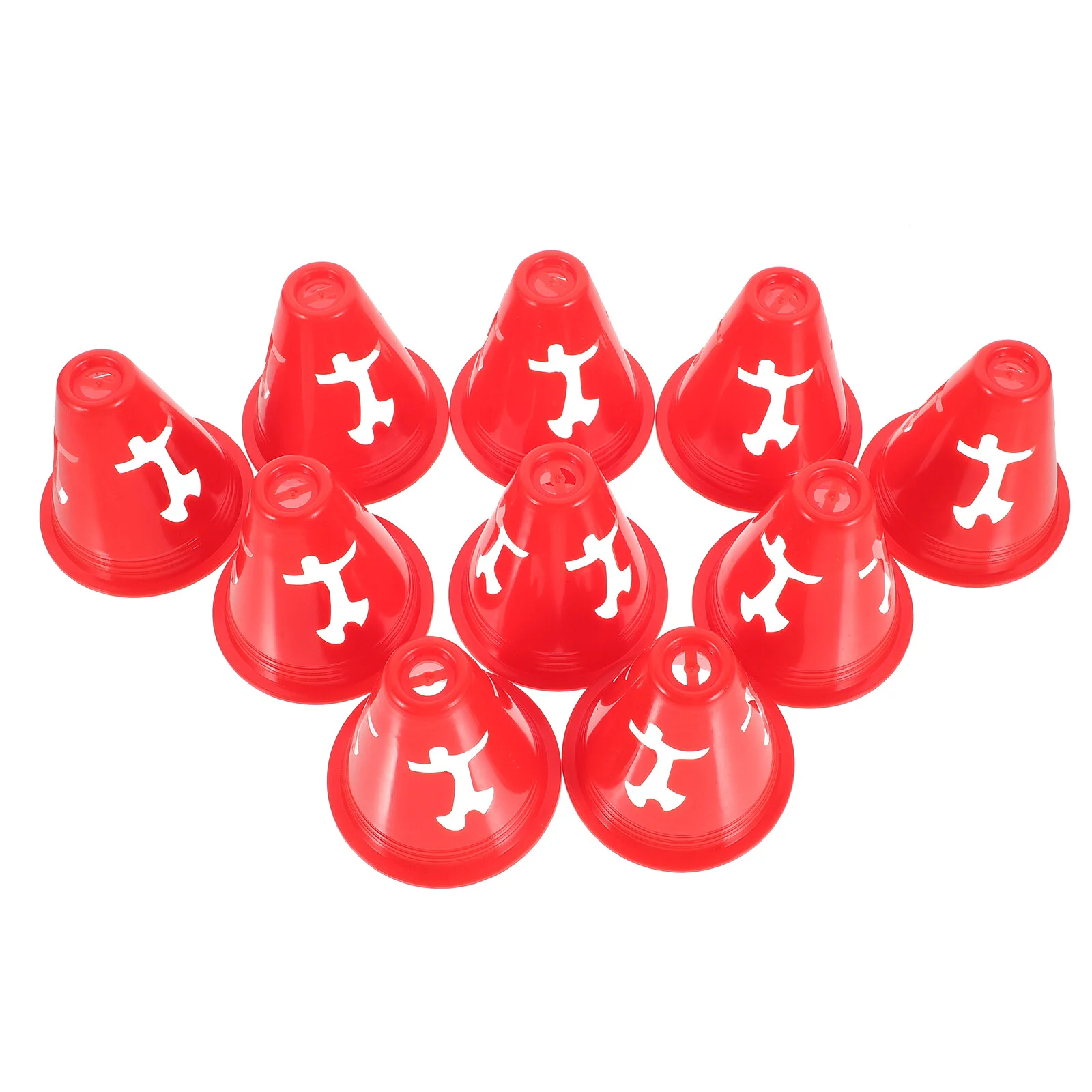 

10Pcs Skating Marker Cone Training Marker Cones Agility Maker Cones for Roller Skating
