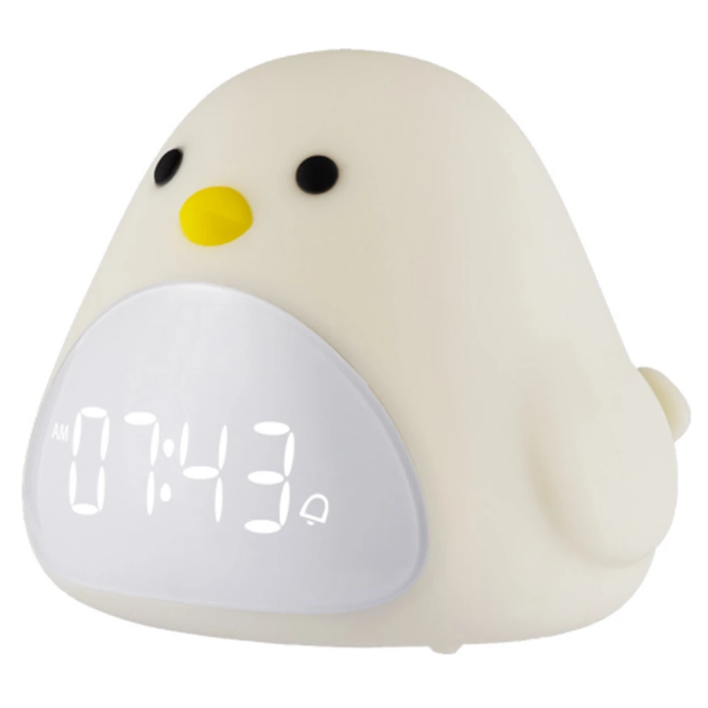

Night Light Alarm Clock Cartoon Cute Silicone Touch USB Bedside Lamp LED Night Lamp for Children Baby Kids Gift