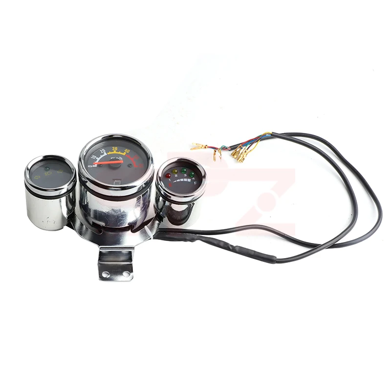 

Full metal shell motorcycle retro modification universal dual mileage meter speed code