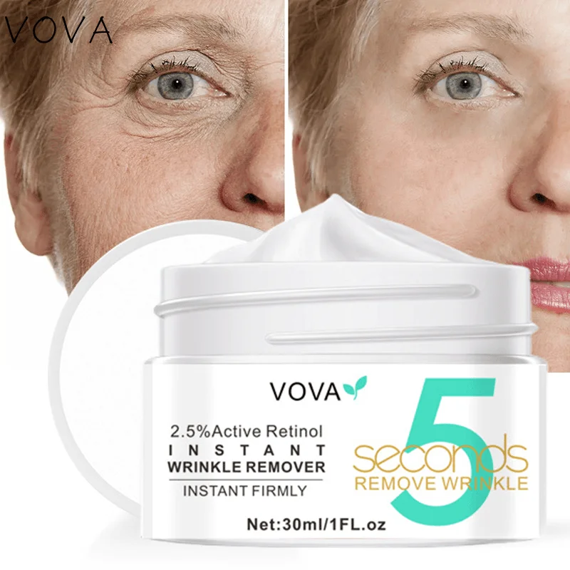 

5 Seconds Instant Wrinkle Face Cream Anti-Aging Fade Fine Line Tighten Nourish Cream Hyaluronic Acid Moisturiz Whiten Brighten