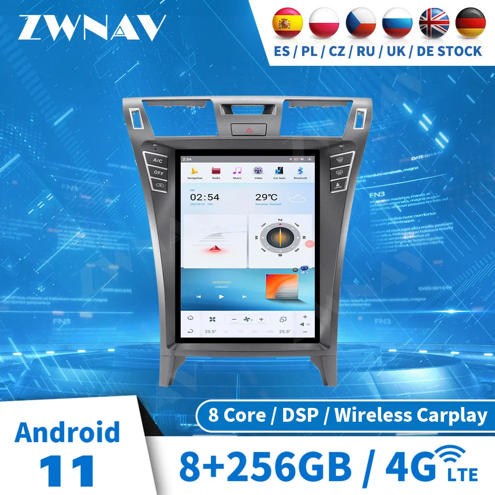 

Автомобильный мультимедийный плеер Qualcomm 665 Carplay Tesla с Android экраном для Lexus LS460 LS600h 2006-2012 Автомобильный GPS аудио Радио Блок