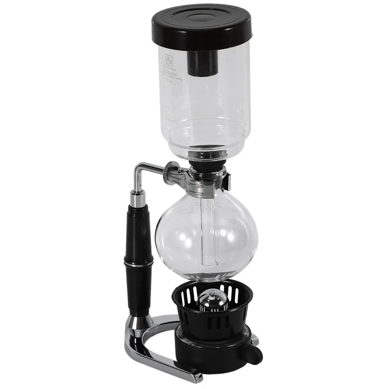 

2X Hand Siphon Coffee Maker Pot Vacuum Coffee Brewer Siphon Durable Heat-Resistant Glass Coffee Machine Filter