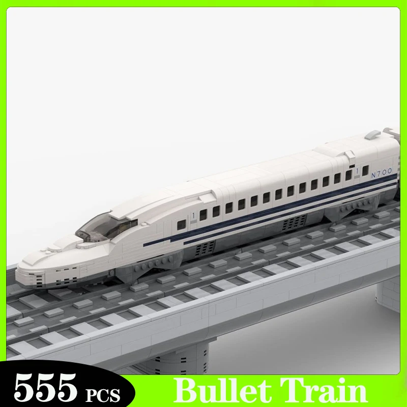 

Urban Vehicle Shinkansen N700 Series Bullet Train MOC Bricks Building Block Set DIY Collection Toys Children's Gifts