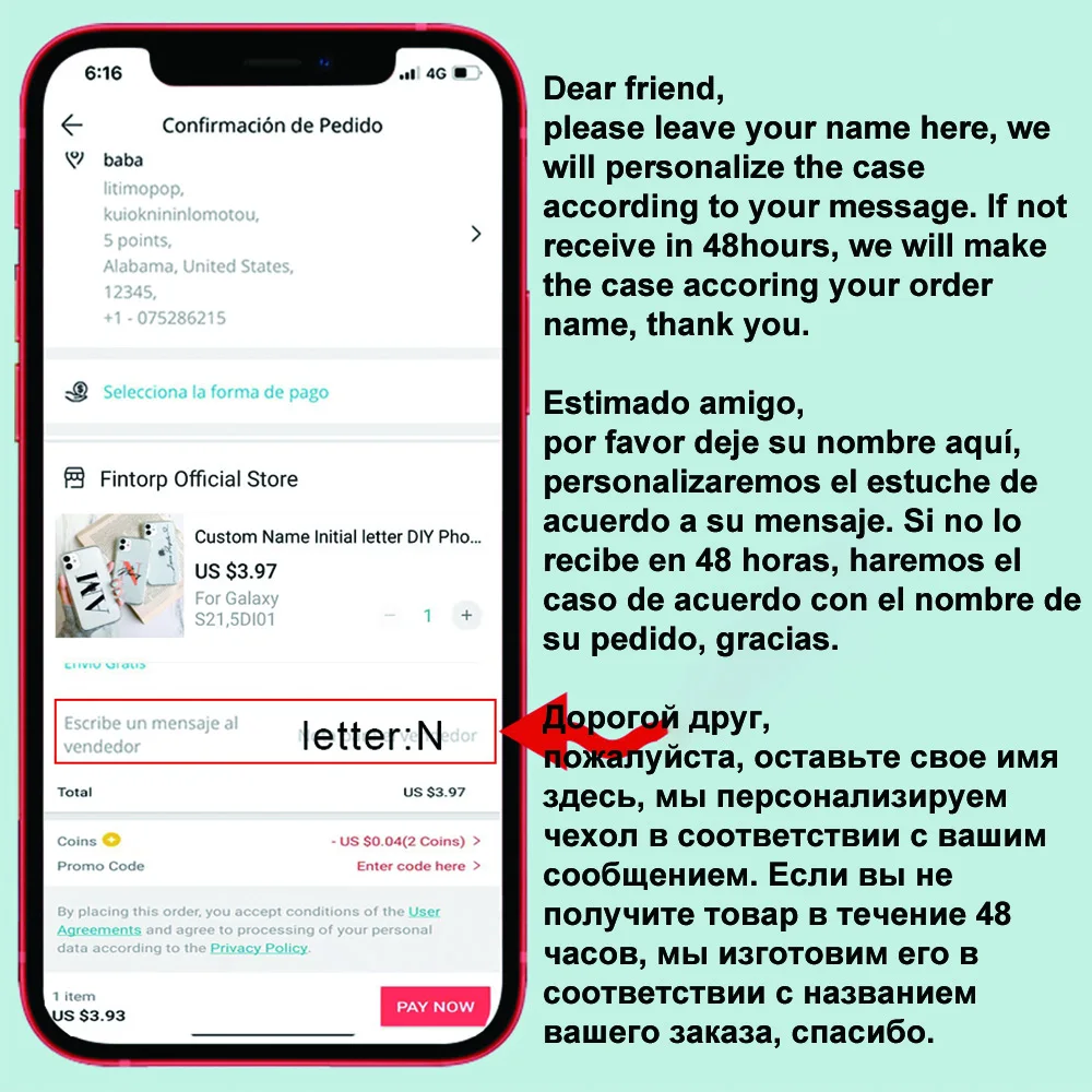 custom name initial letter diy phone case for xiaomi redmi note 8 9 10 11 pro 9a 9t mi 11t 11 lite 10t poco x3 m3 f3 m4 case pc free global shipping