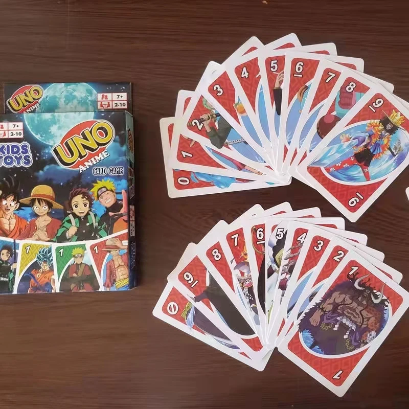 Карты UNO One Piece Аниме экшн-фигурка Драконий жемчуг убийца демонов Fanny House Вечеринка