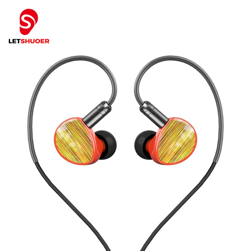 Letshuoer Soloist hi-fi проводные наушники-вкладыши для Iphone 12 Android шумоподавляющие