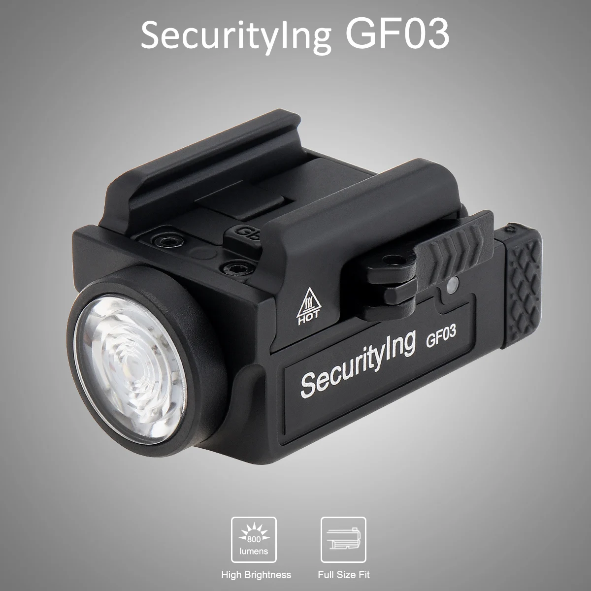 Тактисветильник мини-вспышка GF03 800 люмен USB перезаряжаемая светильник 2 режимами