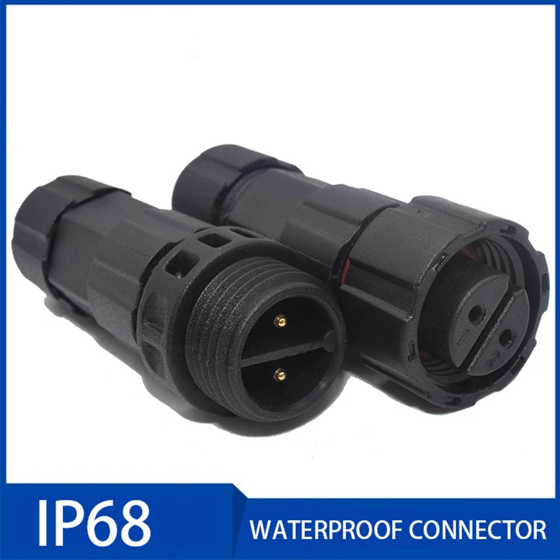 

M16 AC DC 15A 3-7.5mm IP68 Waterproof Connector 3/4/5/6/7/8 Pin Male Female Industrial conectores electricos para for Led Light