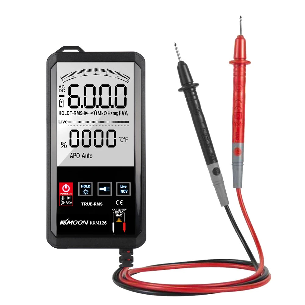 4.7 Inch Test Leads Multimeter Touching Color Screen Multimeter Digital Voltage Frequency Capacitance Resistance Meter