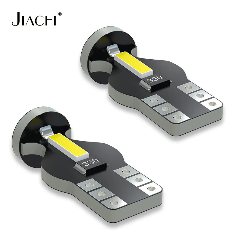 Фото jiachi 100 шт. T10 W5W Светодиодная лампа Canbus 7020 3SMD без ошибок Супер яркая внутренняя купольная лампа Зазор номерного знака Белый 12 В №1