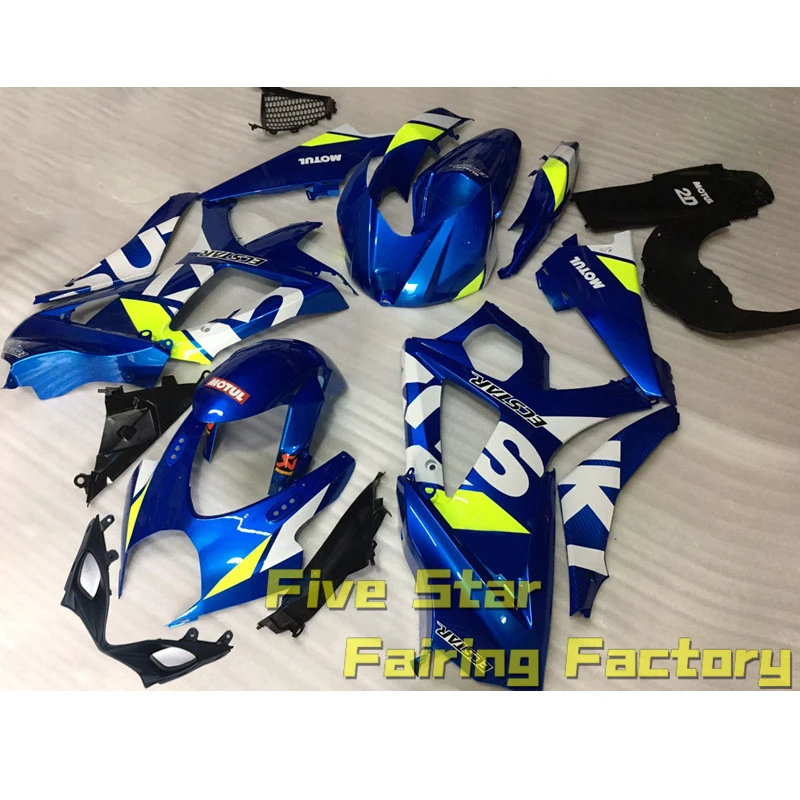 

Комплект обтекателей для Мотоцикла Suzuki GSXR1000 2007 2008 GSXR 1000 GSX 1000R K7 литьевая форма для кузова синий Желтый Премиум пластик