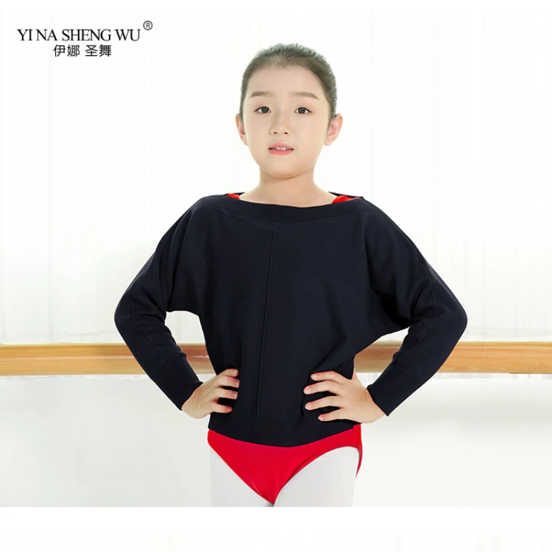 Детский гимнастический костюм для девочек с длинным рукавом