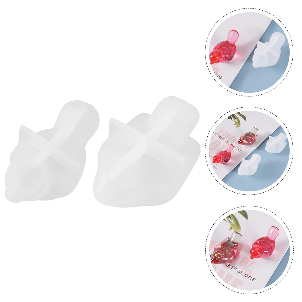 2 Pcs Bird Mold Soap Molds 3d Animal Silicone Resin Cake Baking Moulds Jewelry Casting Epoxy DIY Birds