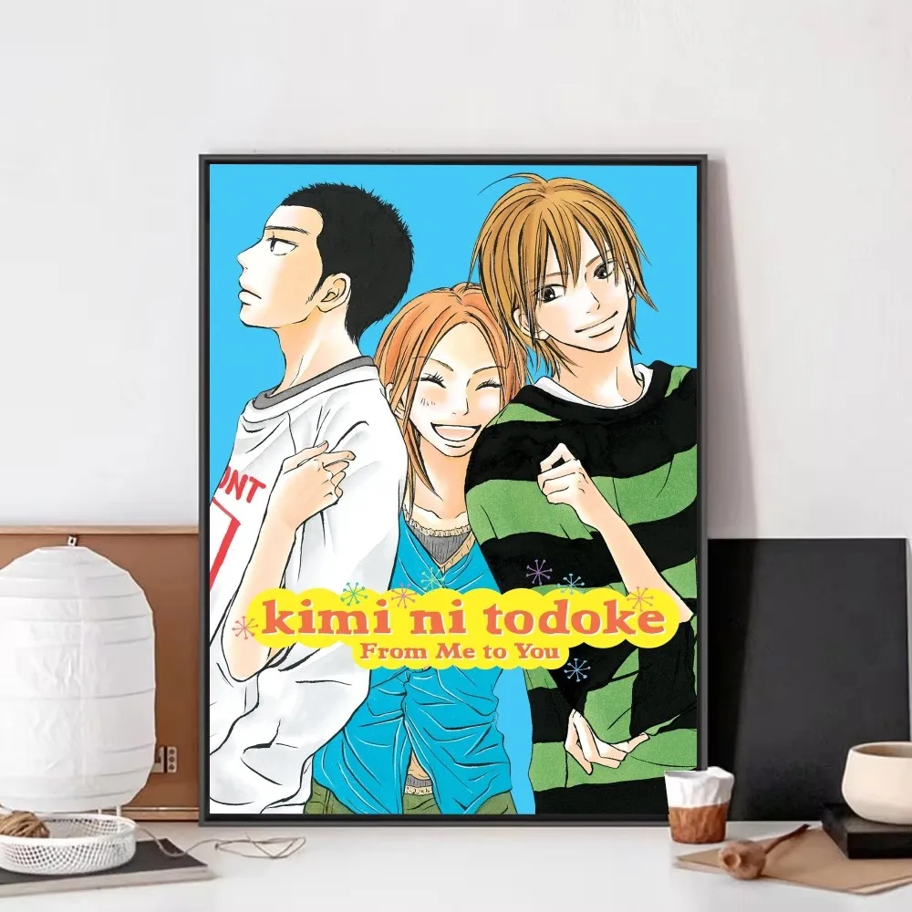 Аниме-постер Kimi ni Todoke необычная Наклейка на стену для гостиной бара винтажная