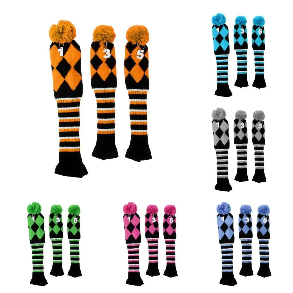 

Набор из 3 головных уборов с помпоном для гольфа