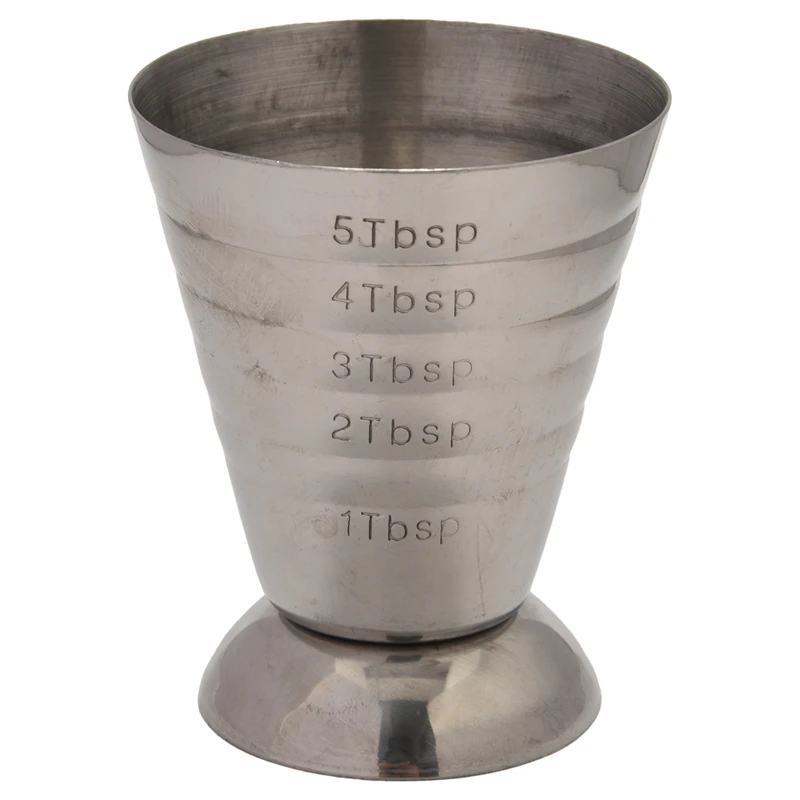

Мерная чашка, быстрая жидкость из нержавеющей стали, до 2,5 унций, 5 столовых приборов, 75 мл, серебристая