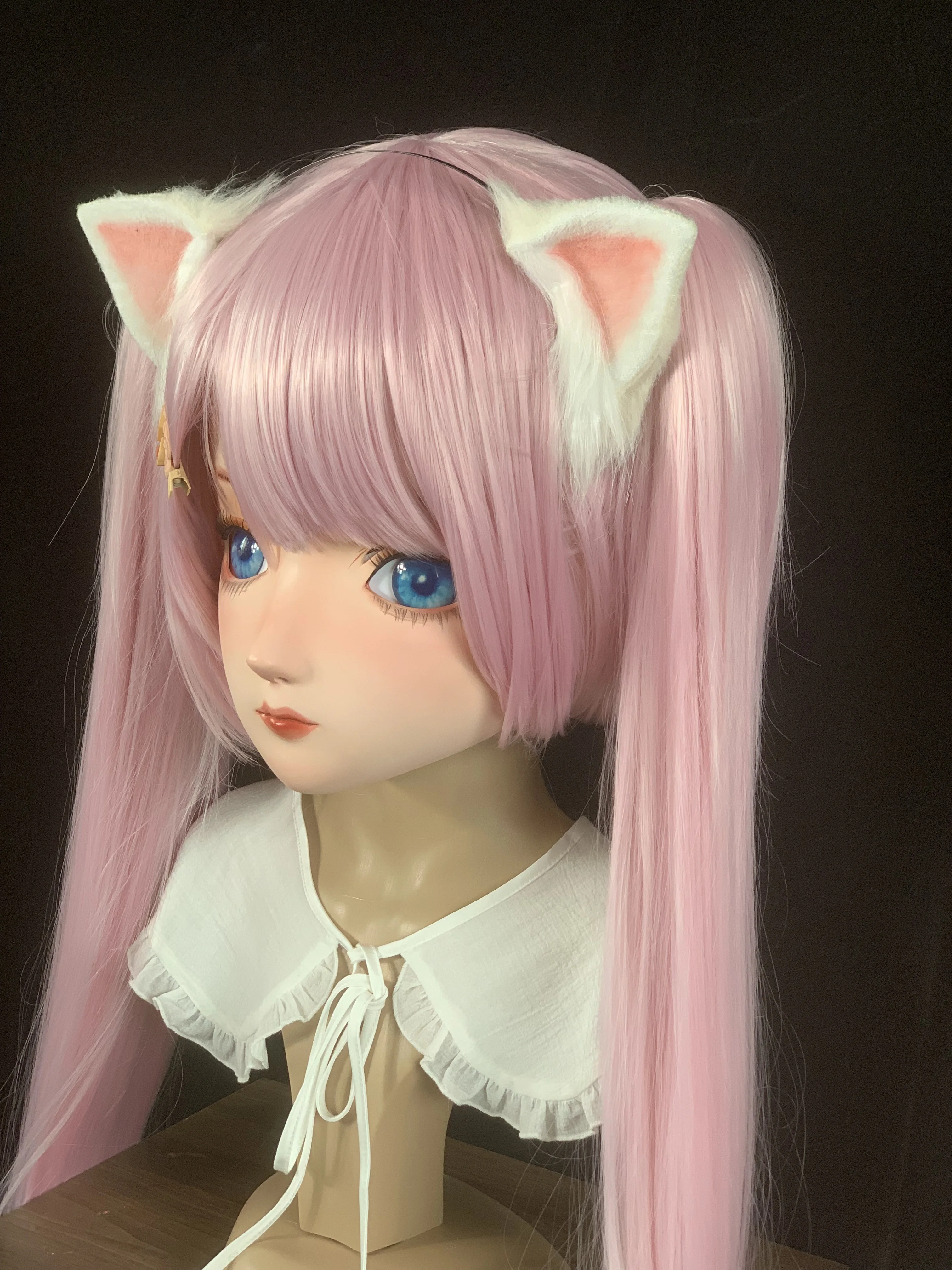 (AL68) высокое качество ручной работы Женская девочка Смола полная голова с замком