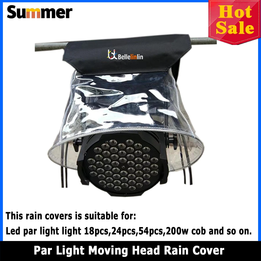 

10-50pcs Led Par Light Rain Cover Rain Snow Coat Beam Moving Waterproof Covers With Transparent Crystal Rain Cover Stage Light