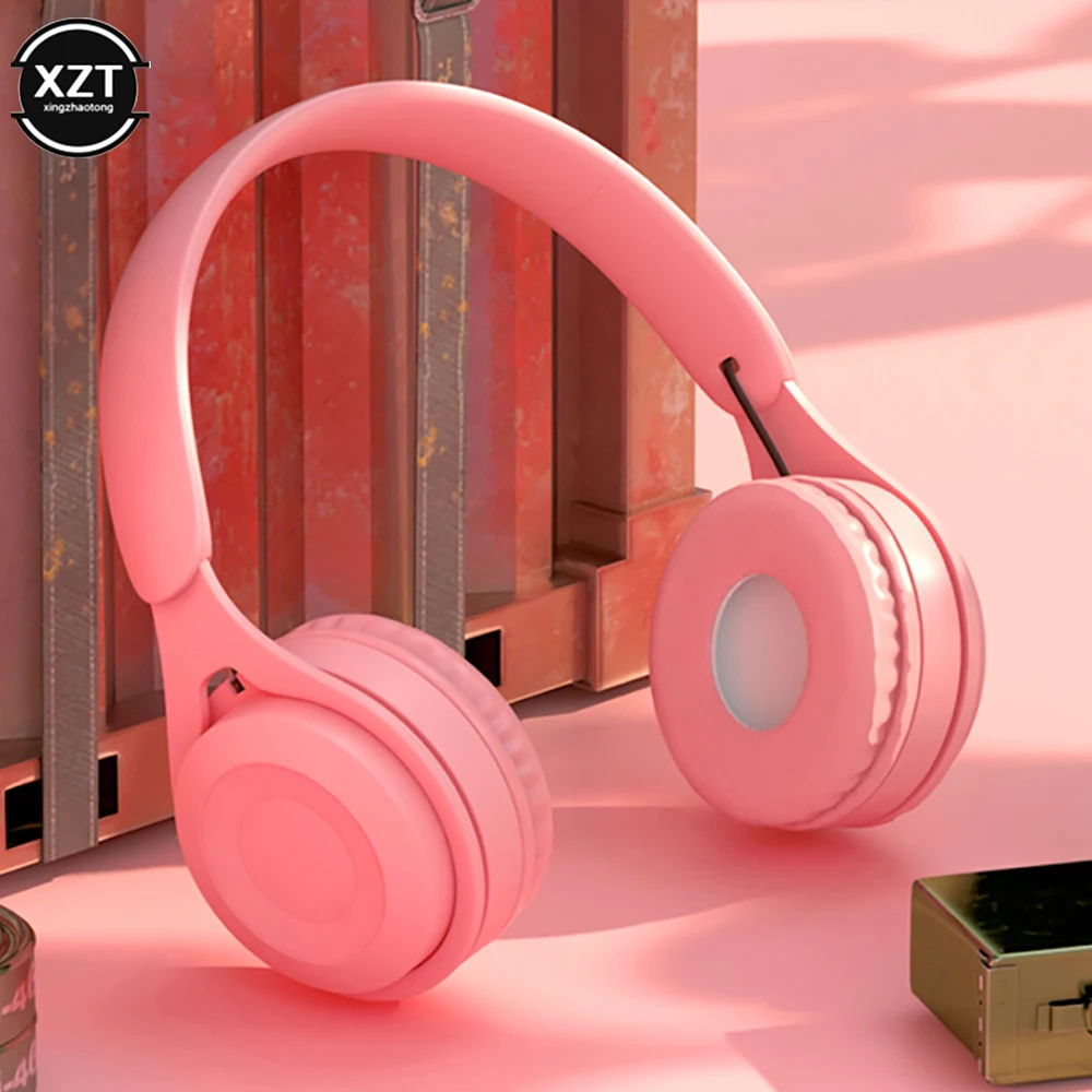 

Earphone Macaron Wireless Bluetooth Headset Headphones Subwoofer Stereo Headset Universal Portable audio and video Equipment