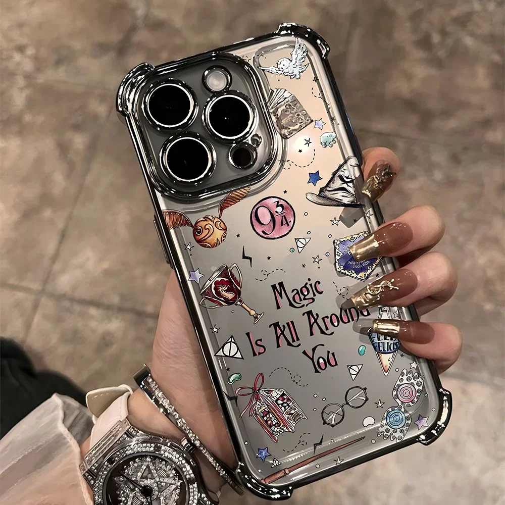 Чехол Art Potters Wand Harries для iPhone 16 15 14 13 12 11 Pro Max X XR XSMax 7 8 Plus противоударный защитный