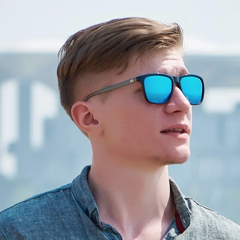 Солнцезащитные очки для мужчин и женщин UV-400 роскошные квадратные винтажные