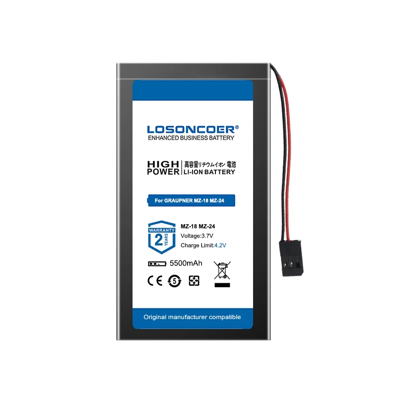Аккумулятор Top Brand 100% New 5500mAh для модельного дистанционного пульта GRAUPNER MZ-18 MZ-24 для авиационных моделей.
