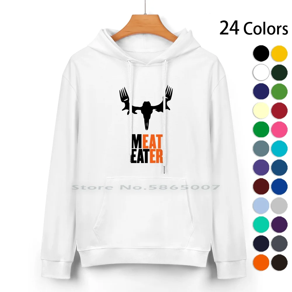 Свитер из чистого хлопка с капюшоном и логотипом серого мяса 24 цвета серый