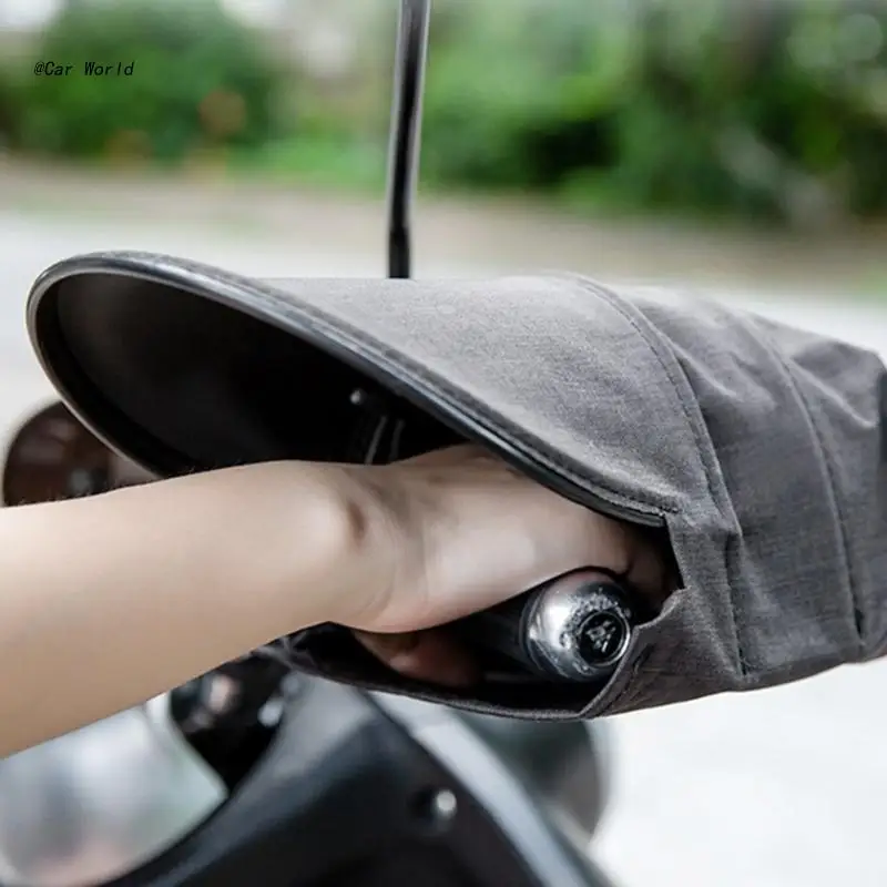

6XDB Motorcycle Cover Gloves Protections Handlebar Muff Grip Handle Bar Muff Waterproof Summer Oxford Cloth Gloves