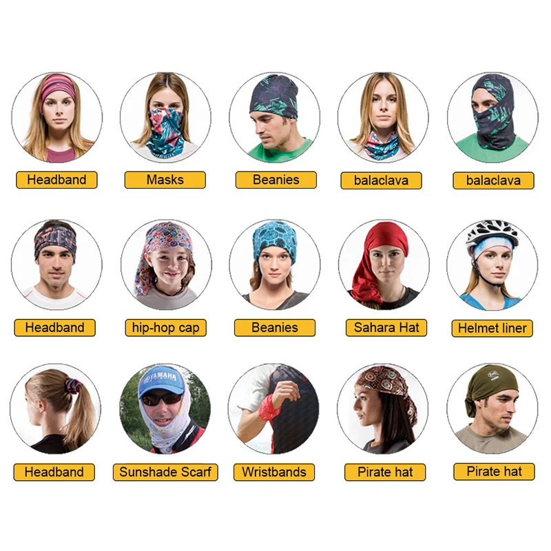 Мужская бесшовная маска-шарф с черепом для езды на велосипеде | Спорт и