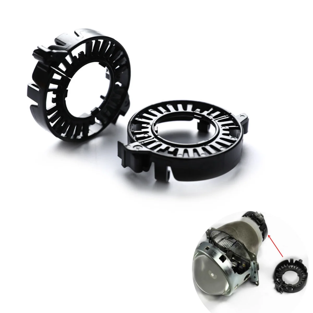 

2 шт. держатель лампы адаптер кронштейн D1S D3S HID ксеноновые лампы держатели зажимы кольца держатели адаптер кронштейн