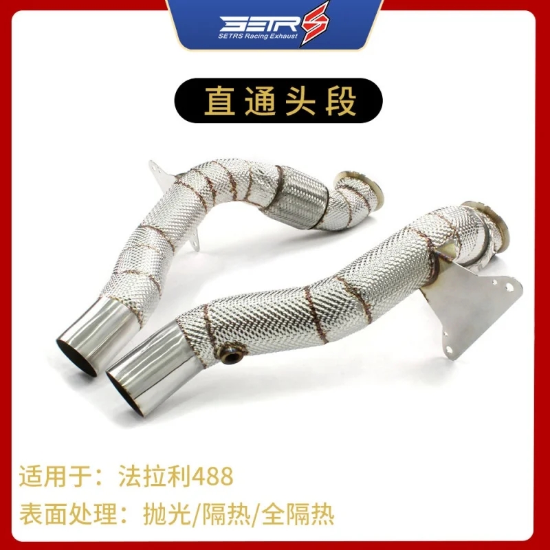 

Car Modification Is Suitable for Ferrari 488 Head Section Straight-through Head Section High Traffic Three Yuan Head Section Sup