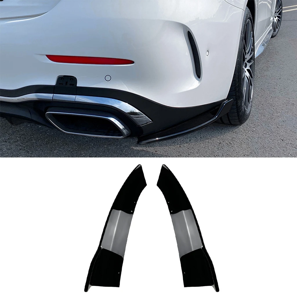 

Glossy black Car Rear Bumper Diffuser Side Splitters Spoiler For Mercedes-Benz C-Class W206 C200 C260 C300 AMG 2022+