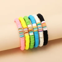 hot sale multicolor ladies bracelet boho simple ladies charm bracelet trend summer stretch bracelet jewelry