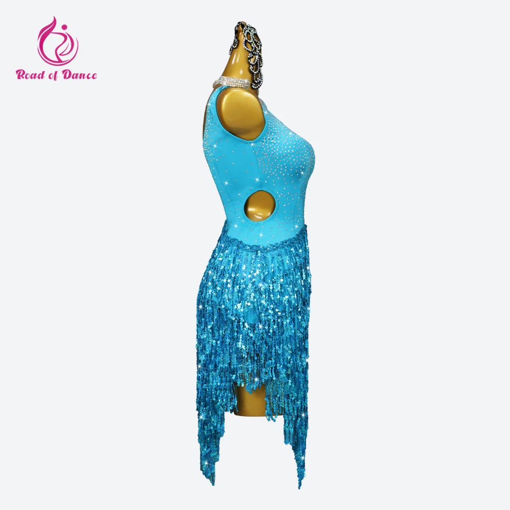 2024 платье для латинских танцев костюм девочек женский Dkirt Line соревнования