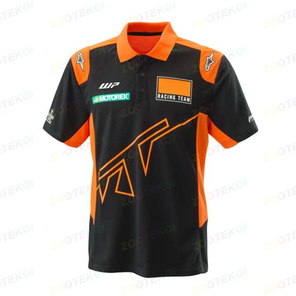 Polo Shirt 2022 Men's New F1 Racing Motorcycle Short Sleeve Polo Shirt Fast Dry And Breathable Cycing Jersey T -shirt