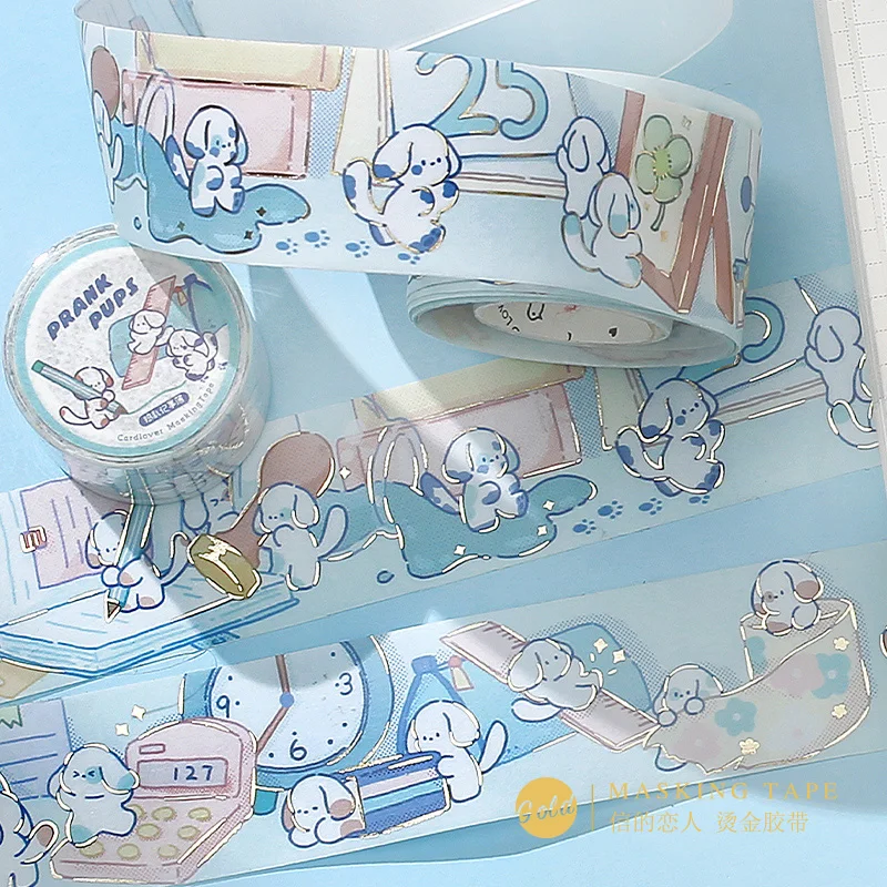 

Dimi 3m Cute Animal Series Decorative Tape Bronzing Washi Paper Adhesive DIY Scrapbooking Diary Kawaii Masking Tape Stationery