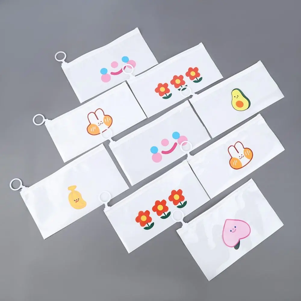 Мультяшная водонепроницаемая сумка на молнии пластиковая полупрозрачная для