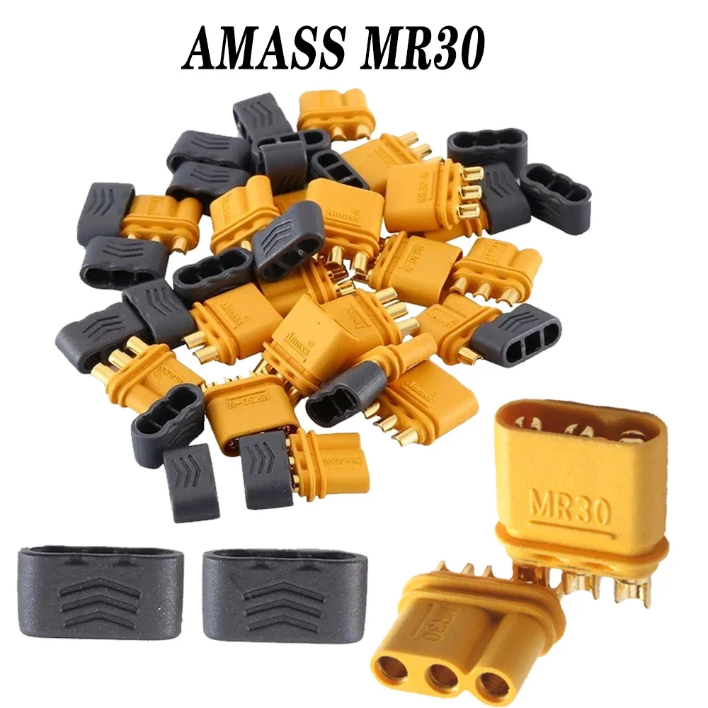 Фото AMASS Plug MR30 Мужской Женский Разъем с Оболочкой Для Радиоуправляемого Мультикоптера Самолета Lipo Batter Игрушечная Часть №1
