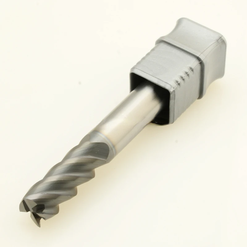 

600G 10X10X75L 5000RPM high speed cutting solid carbide end mill cutter for NAK80 steel under 55HRC