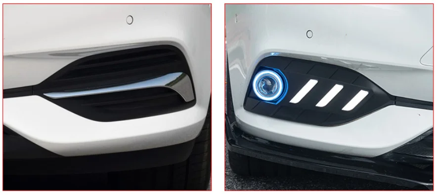 Светодиодные дневные ходовые огни противотуманные фары для buick regal opel insignia 2017-19