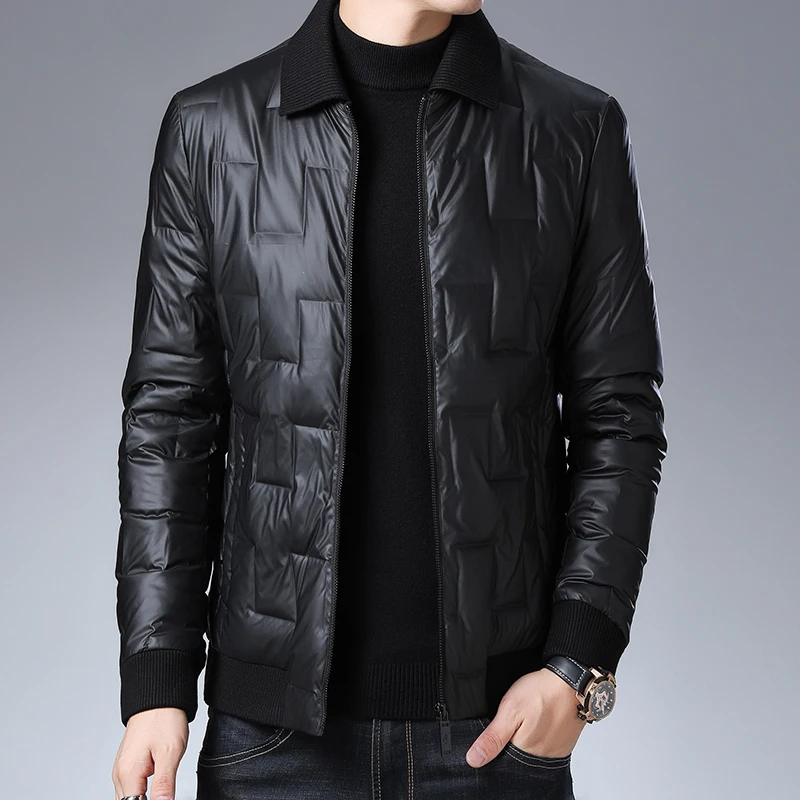 Top Grade Designer Brand Casual Fashion Glossy Winter Warm Jacket Men Duck Down Windbreaker Puffer Coats Mens Clothing 2022