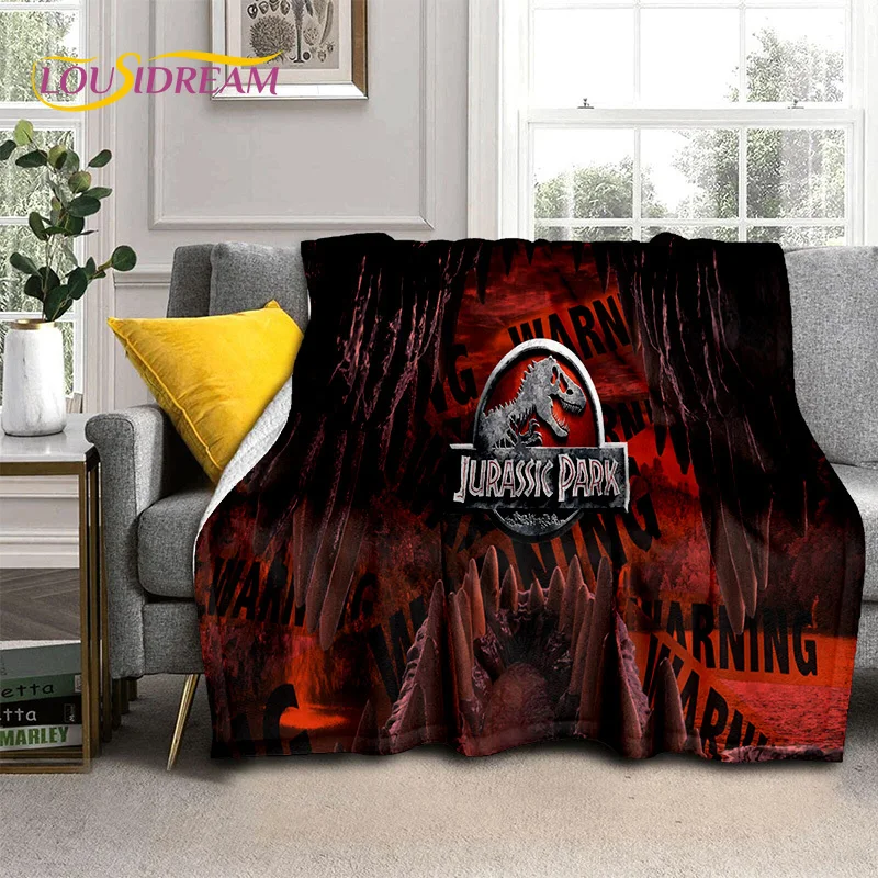 Мягкое фланелевое одеяло с принтом динозавров