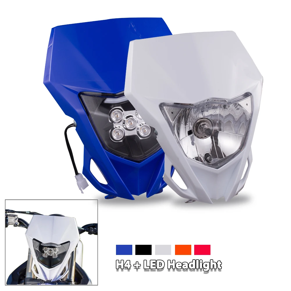 Motorcycle Headlight LED Headlamp Head Light For YAMAHA WR250F 2015-2019 WR450F WR 250F 450F WRF MX Enduro Dirt Pit Bike H4 lamp