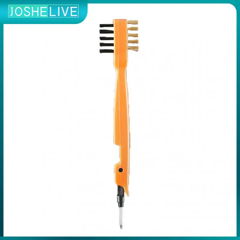 

Kitchen Gas Stove Cleaning Brush Multifunctional Groove Gap Brush Steel Wire Gas Stove Iron Stove Artifact Small Cleaning Brush