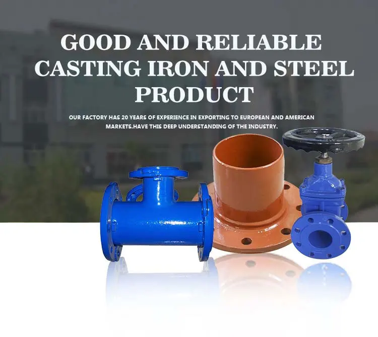 AWWA C515 Канальный чугунный маховик с эластичным водоуплотнением и водяным