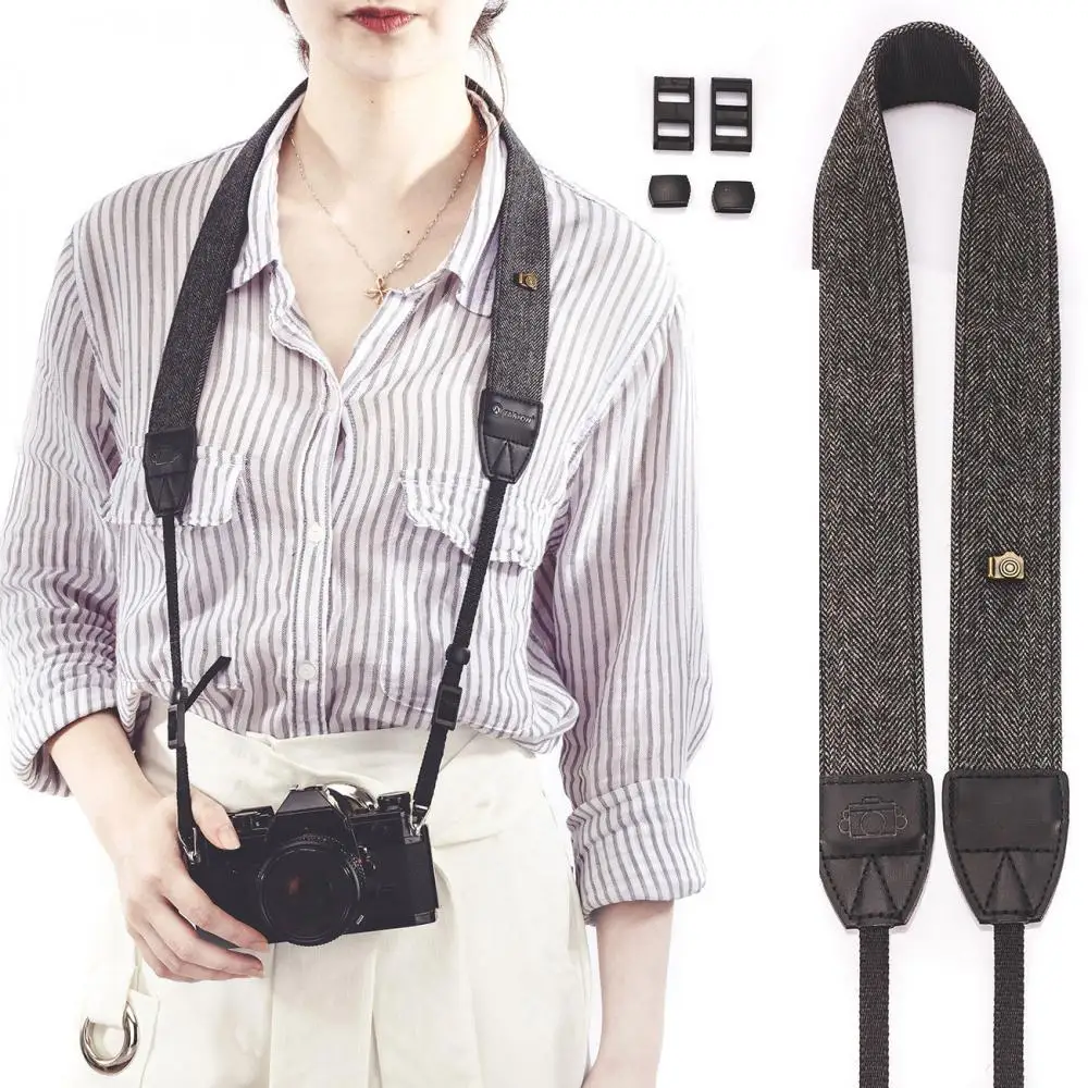 

Vintage Camera Shoulder Strap Portable Cotton Camera Shoulder And Neck Strap Suitable For General Design Of Most Brand Cameras