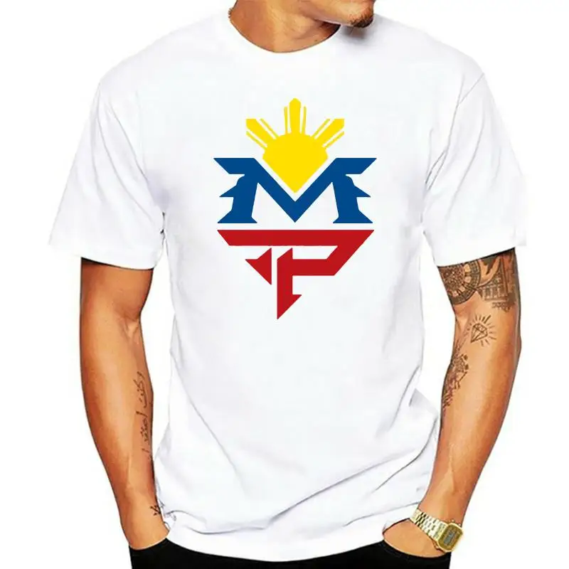 

2775-WH Manny Pacquiao Boxing Celebrity Hipster Fashion White Men Tee T-Shirt